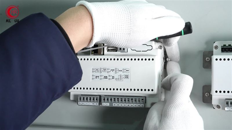 虹潤OHR-T510觸摸彩色無紙記錄儀安裝接線的操作講解