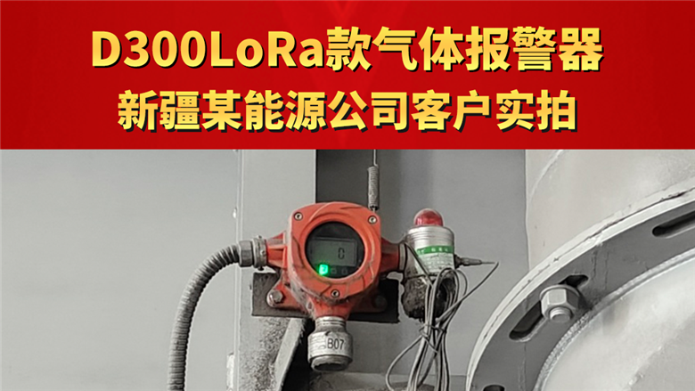 D300LoRa款氣體報警器新疆某能源公司客戶實拍