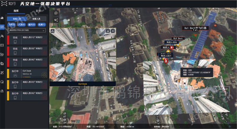 鵬錦智飛指揮調度平臺多機調度數據管理