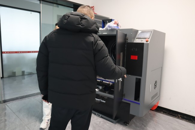 飛石沖擊試驗機：上海XX公司赴上海程斯智能科技開展考察交流